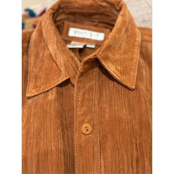 Coldwater Creek Women's Suede Shacket Brown Size Medium - Picture 5 of 7